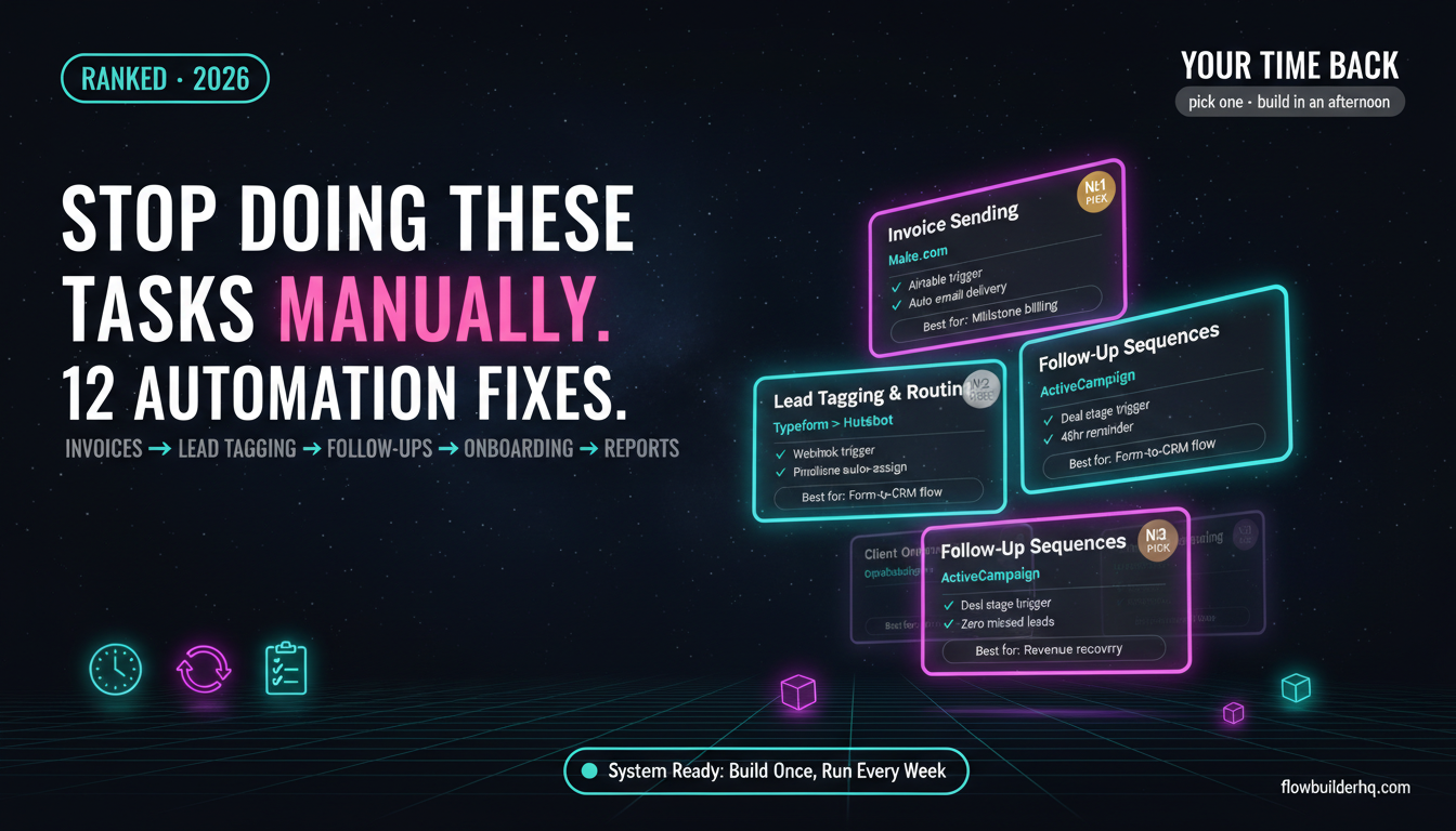 Task Automation Ideas for Solopreneurs Who Hate Repetitive Work (You’re Doing 3 of These Manually Right Now)