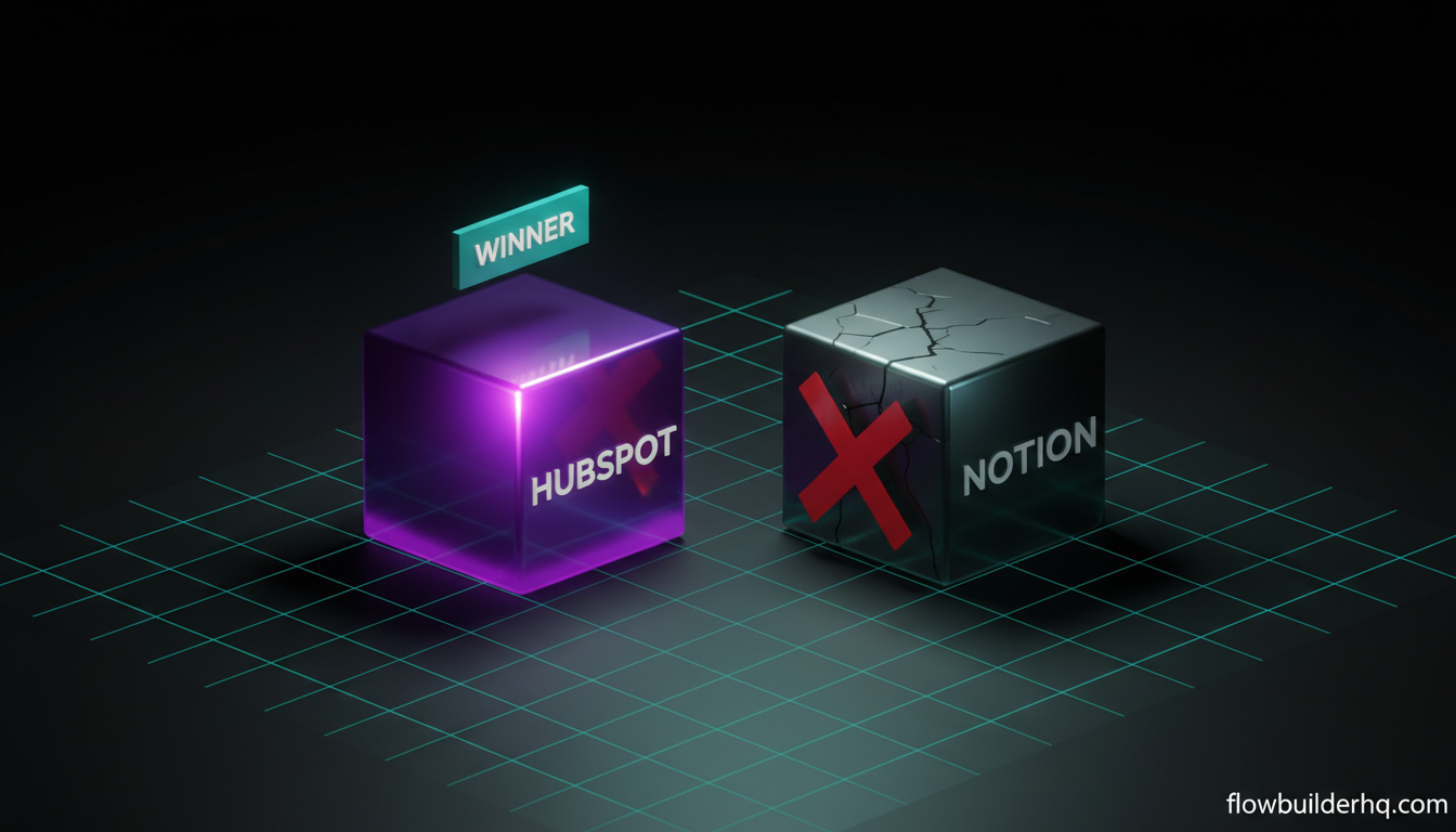 hubspot crm vs notion for solopreneurs