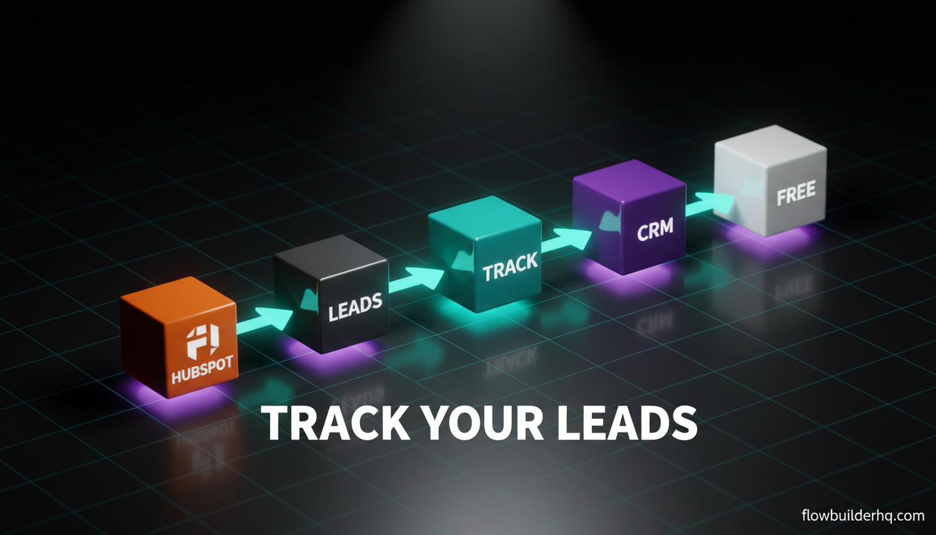 how to track leads in hubspot free crm without a sales team