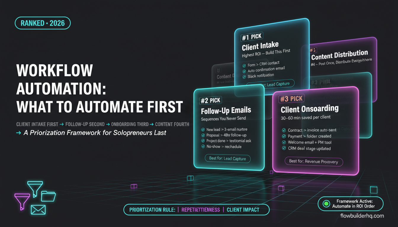 workflow automation for solopreneurs: