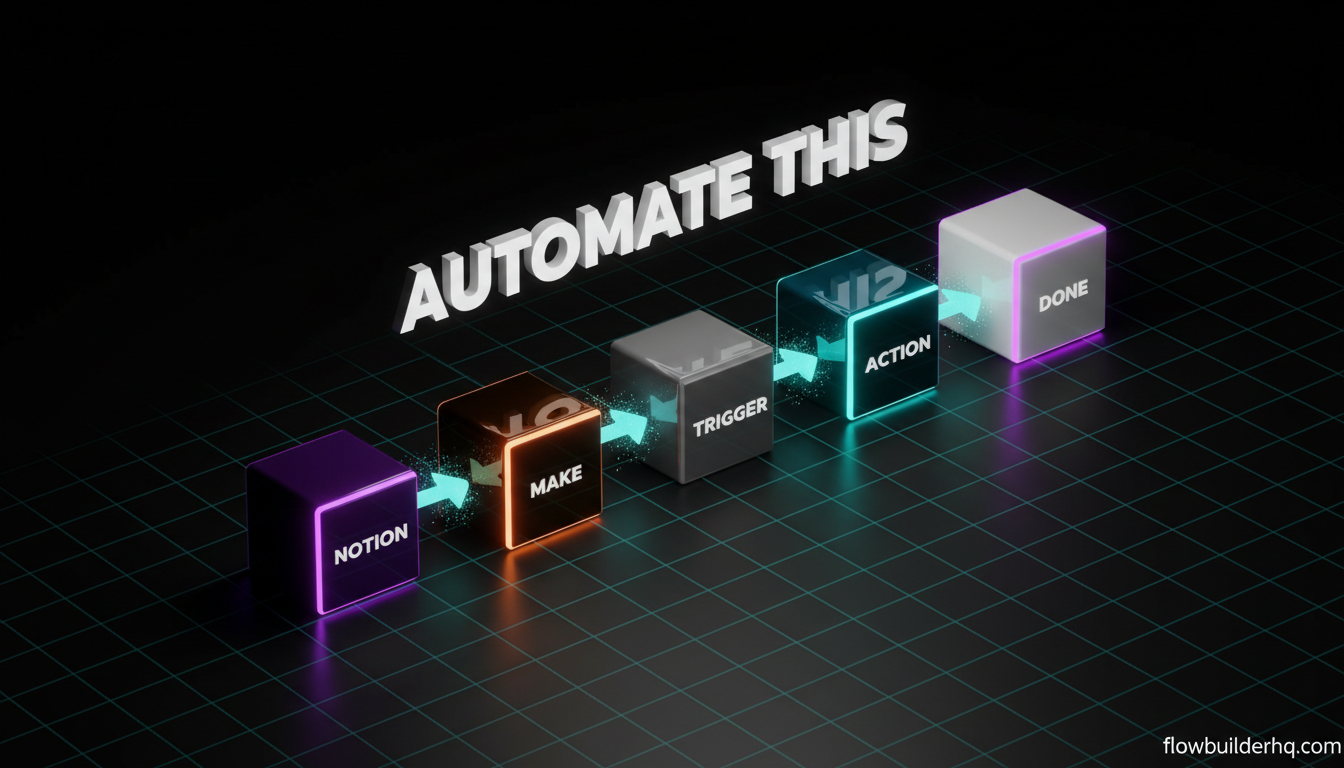how to use make.com with notion to automate your solopreneur workspace