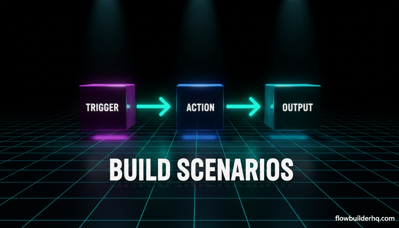 how to build a make.com scenario from scratch for beginners