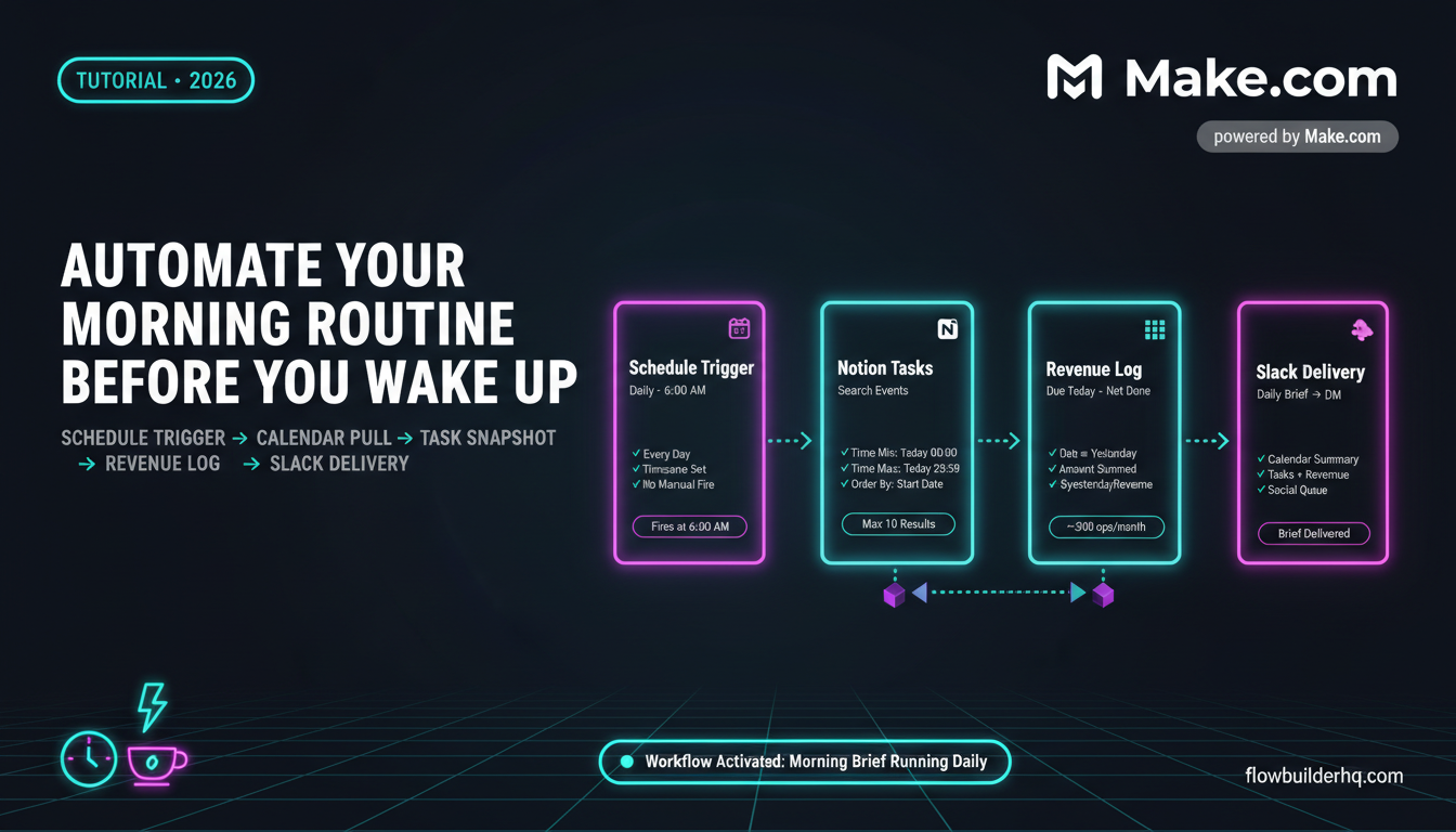 How to Automate Your Solopreneur Morning Routine with No-Code Tools