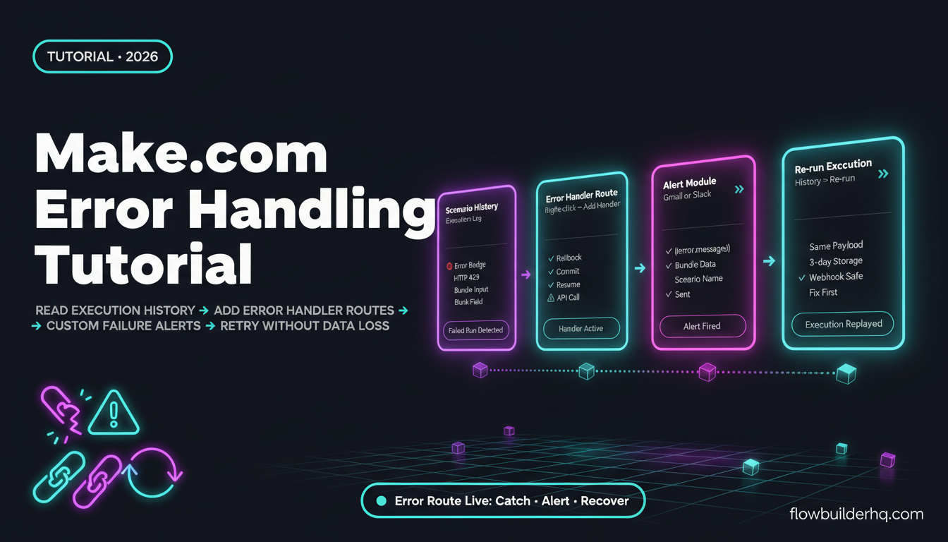 make.com error handling tutorial