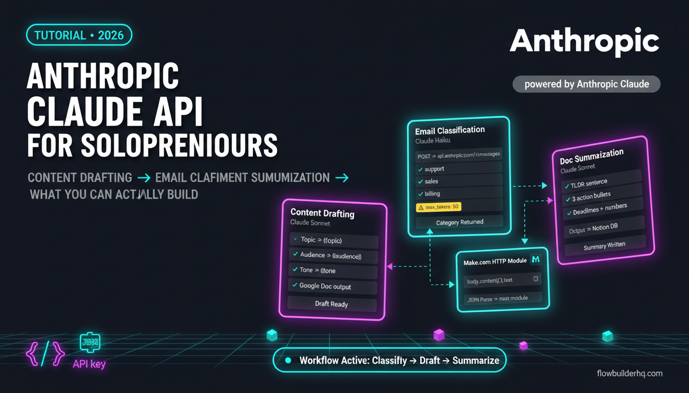 anthropic claude api for solopreneurs