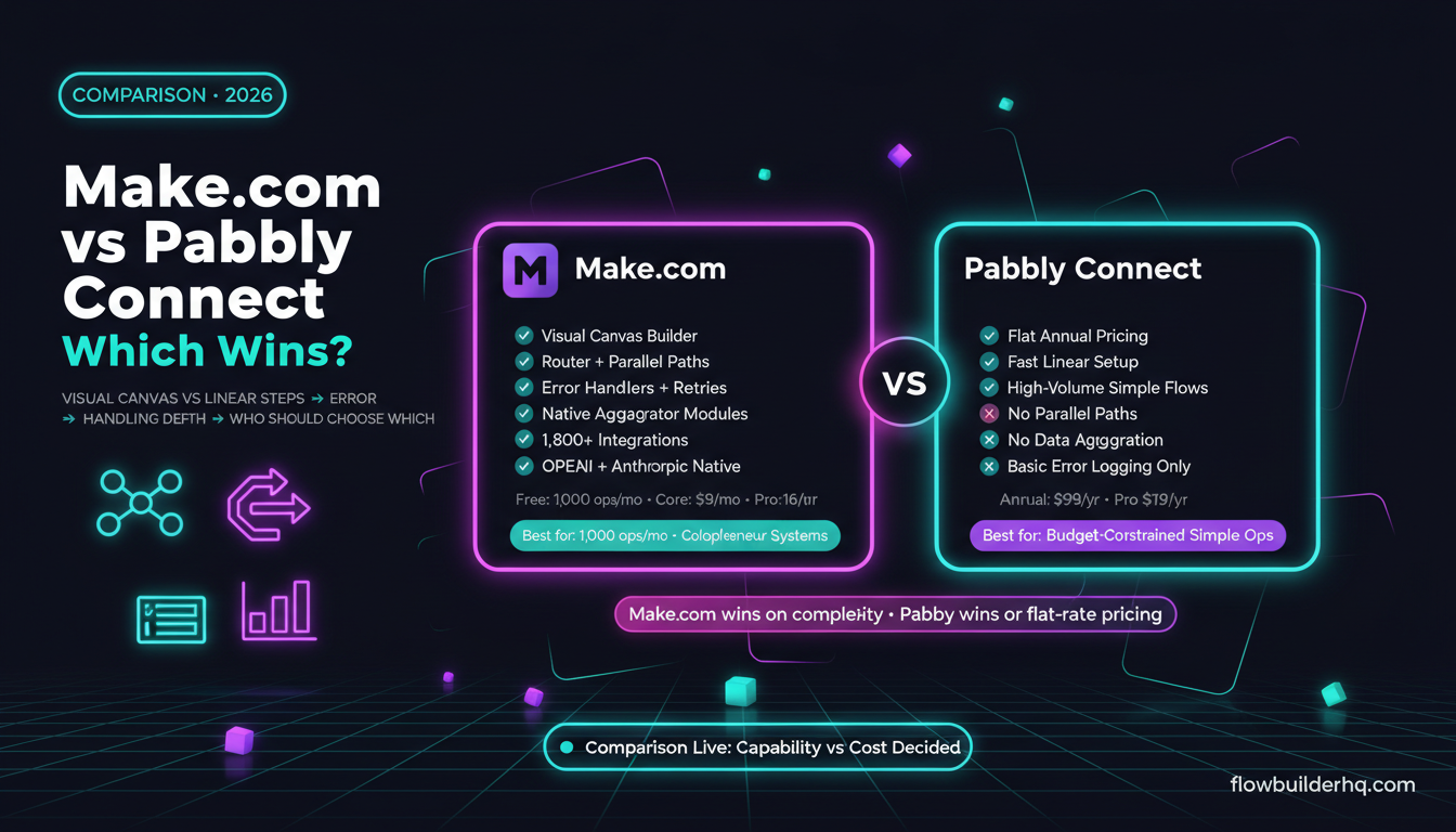 Make.com vs Pabbly Connect: Which Is Better for Solopreneurs?