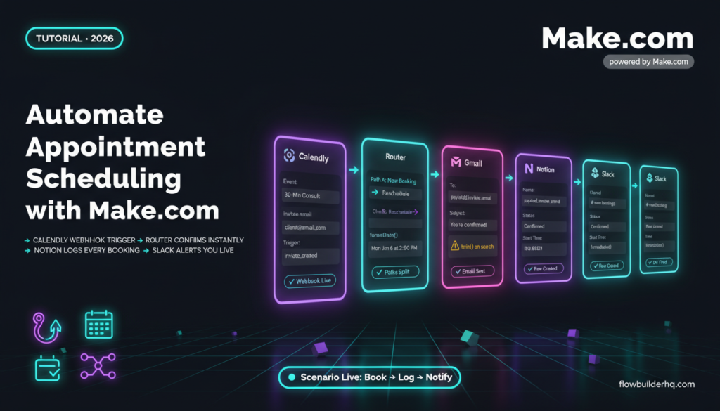 automate appointment scheduling with make.com