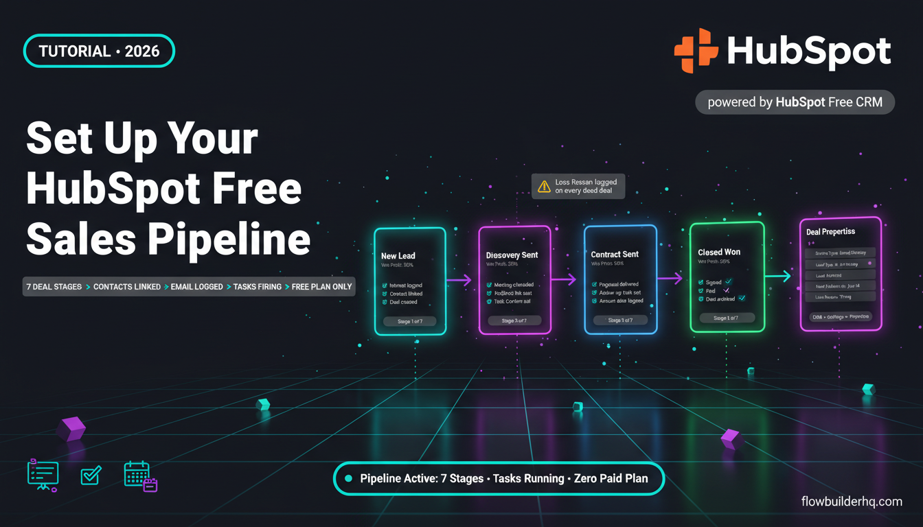 How to Set Up a Sales Pipeline in HubSpot Free (Step-by-Step for Solopreneurs)