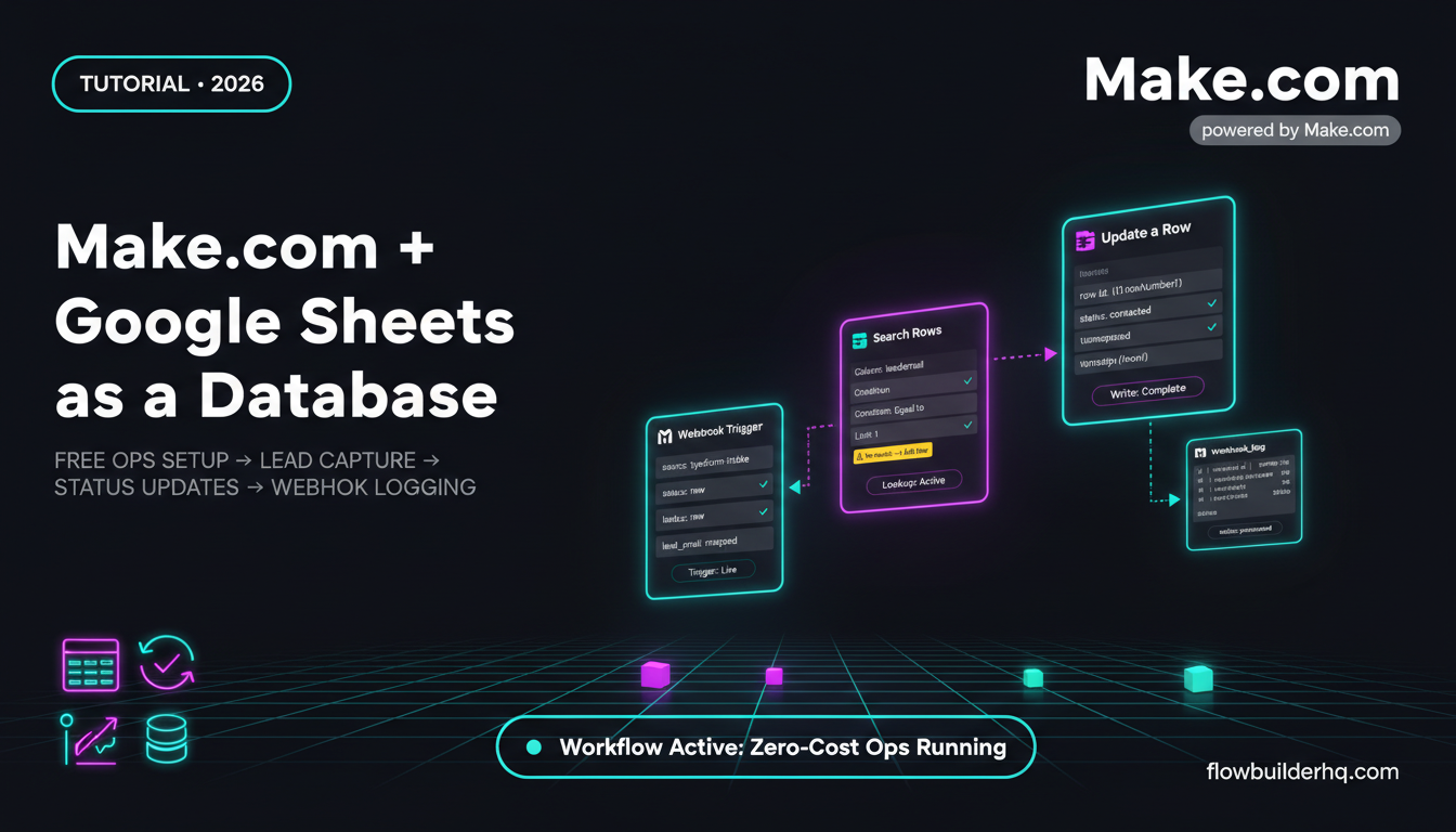 use make.com with google sheets