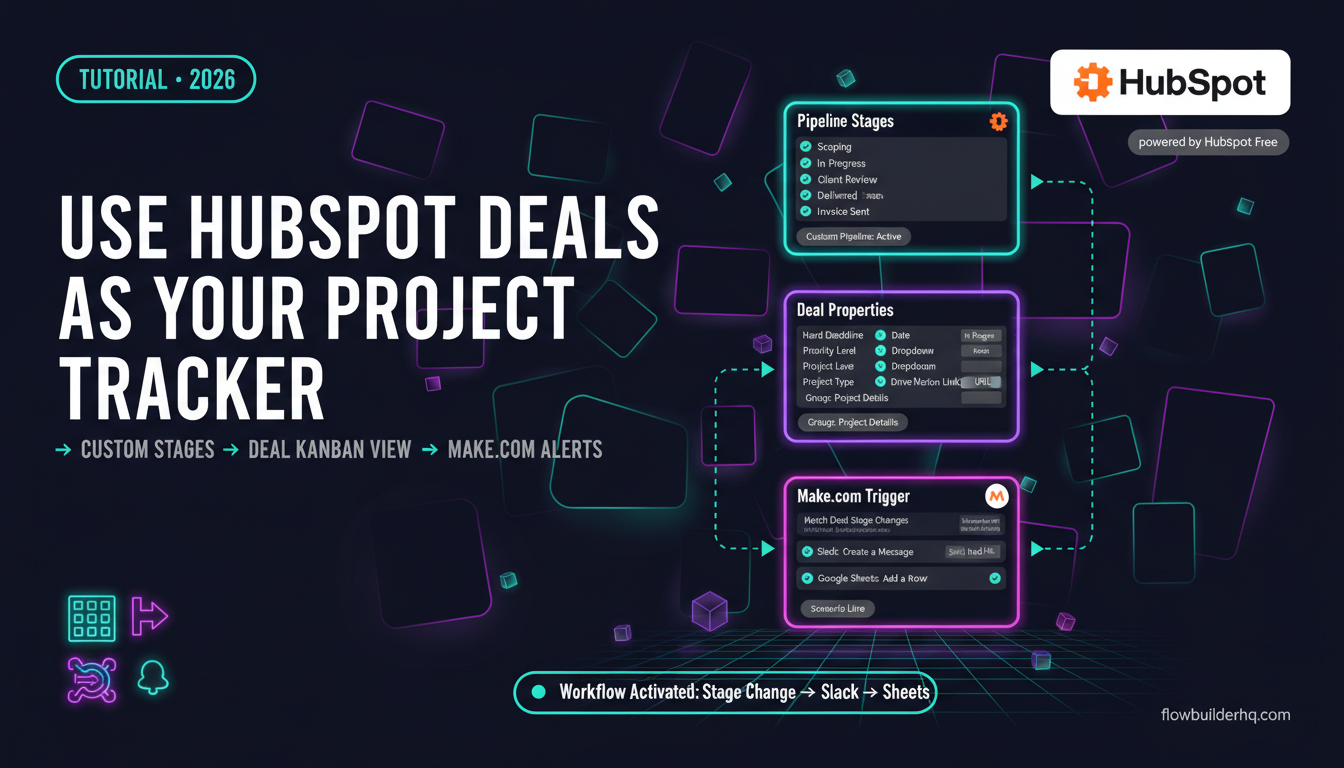 How to Use HubSpot Deals Pipeline as a Solopreneur Project Tracker