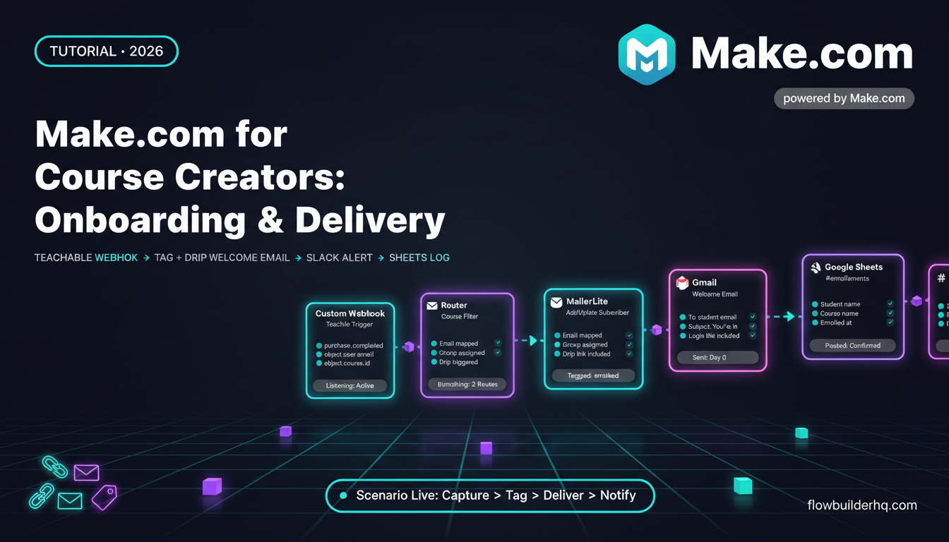 make.com for course creators