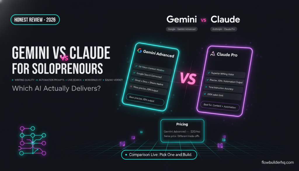 gemini vs claude for solopreneur content