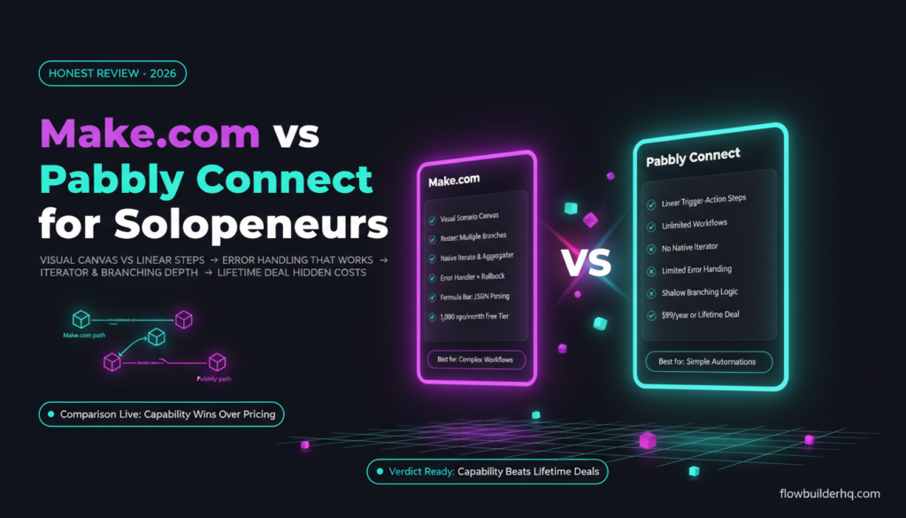 make.com vs pabbly connect for solopreneurs