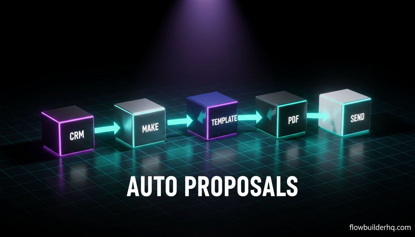 how to automate proposal sending with make.com