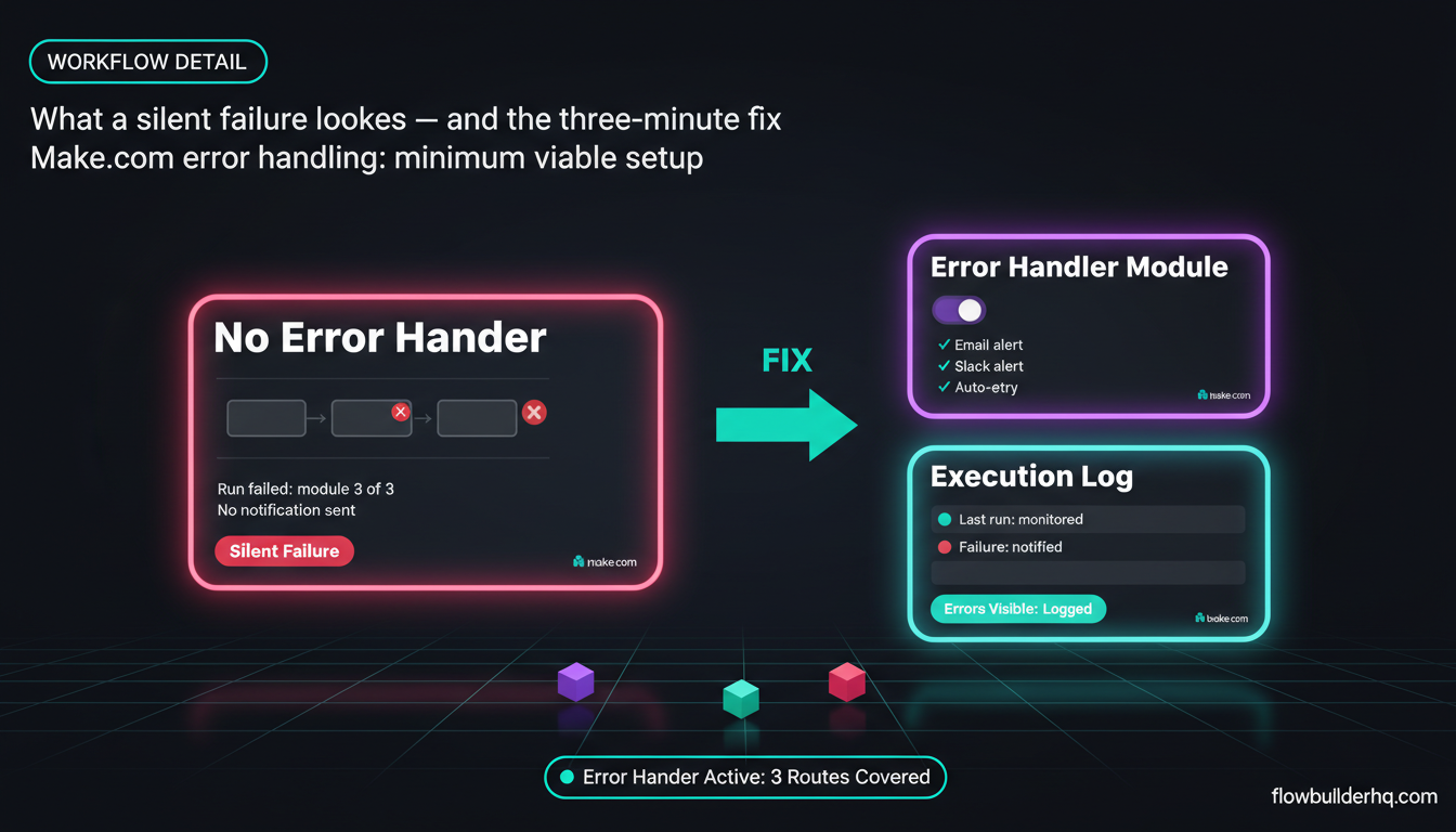 7 workflow automation mistakes solopreneurs make illustrated with broken workflow diagram