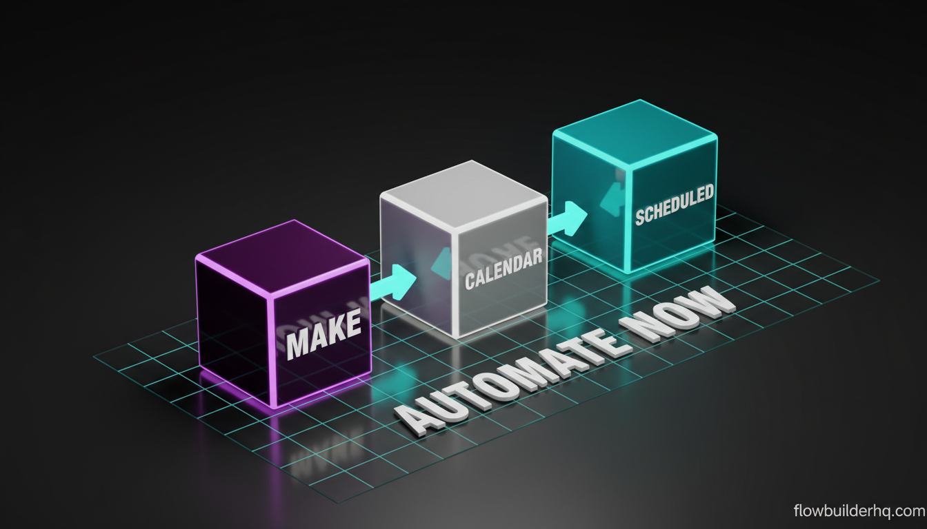 how to use make.com with google calendar to automate scheduling workflows