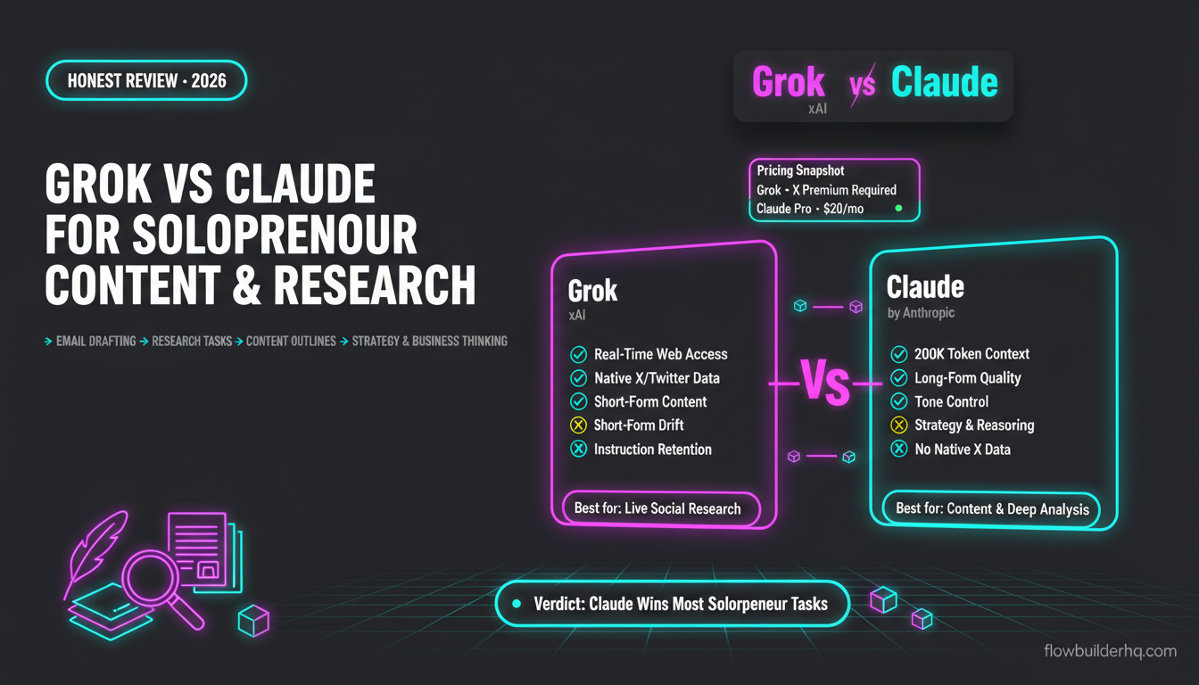 grok vs claude for solopreneur